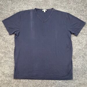 SUNSPEL Navy Blue V-Neck Tee - Large *FADED*